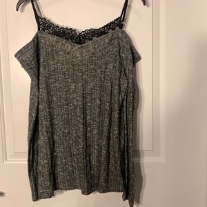 Maurices off the shoulder sweater with lace detail